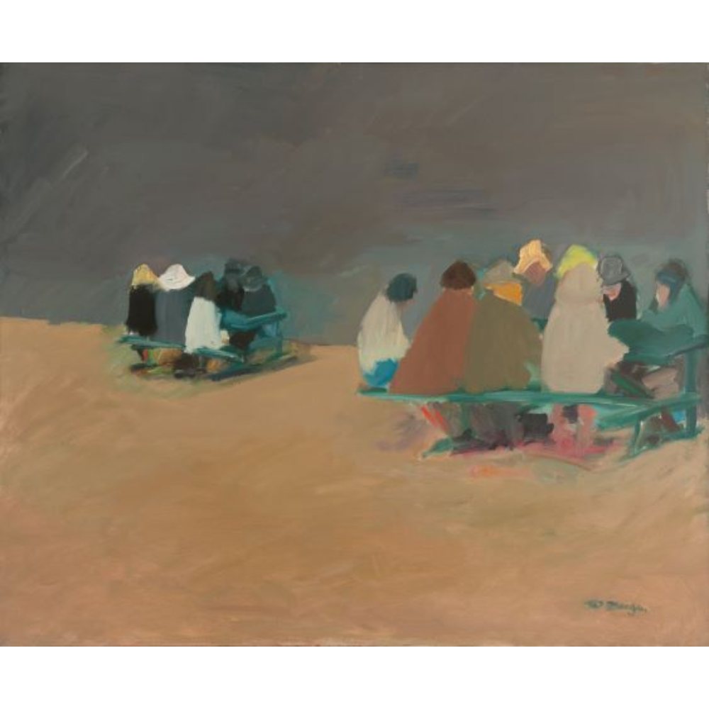 Pat Berger, Beach People, 1964
Oil on canvas
39 ¾ x 47 ¾ inches
Gift of the Ford Foundation 64-5.7