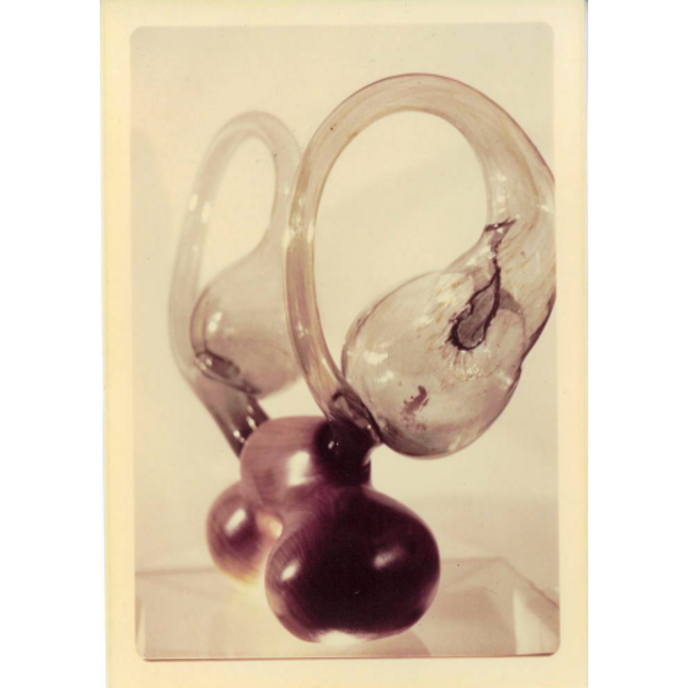 a glass sculpture
