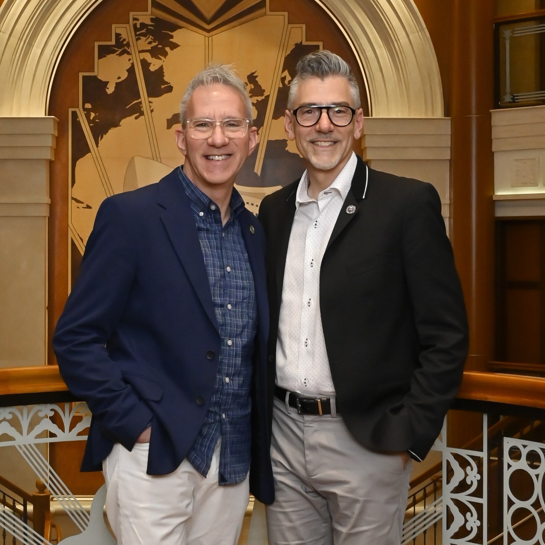 Photo of longtime LBMA members, Jeffrey Mallin MD and Marco Pizzo