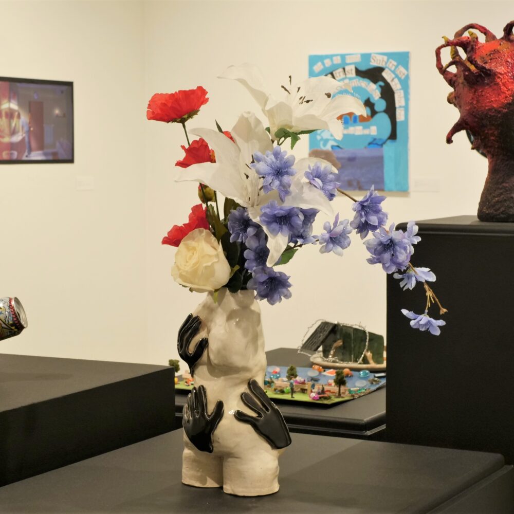 installation shot at Long Beach Museum of Art's LBUSD High School Exhibition